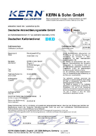 Kalibratiecertificaten